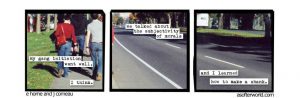 3 panel photo comic from A Softer World